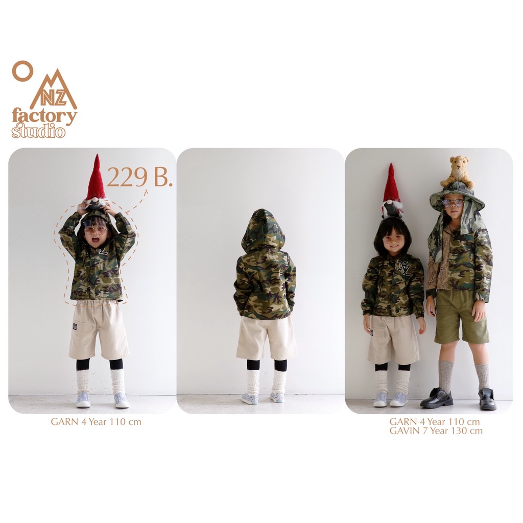 (NZ007) เสื้อทหารเด็ก เสื้อทหารแขนยาว ชุดทหารเด็ก งานในไทย ผ้าดี นิ่มใส่สบาย เด็กๆไม่ร้อน พร้อมส่ง