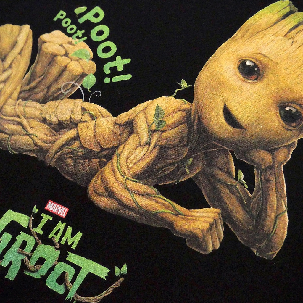 Power 7 Shop เสื้อยืดการ์ตูน มาร์เวล เสื้อยืด GROOT ลิขสิทธ์แท้ MARVEL COMICS T-SHIRTS (MVX-333) — صورة 5