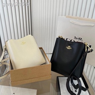 △▬Coach New Bucket Bag Fashion Casual Versatile Shoulder Bag/Crossbody Bag (with Box)