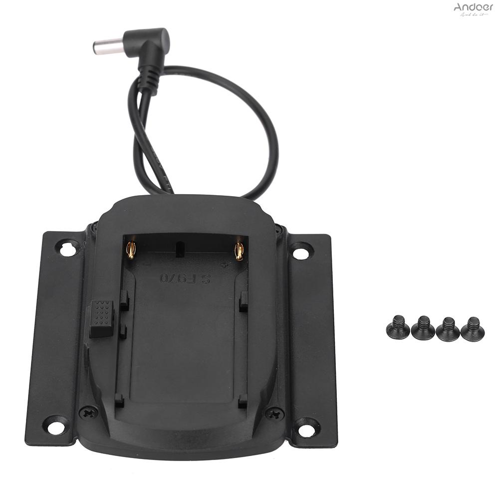 Battery Adapter Base Plate for Lilliput Monitors for FEELWORLD Monitors Compatible for  NP-F970 F550