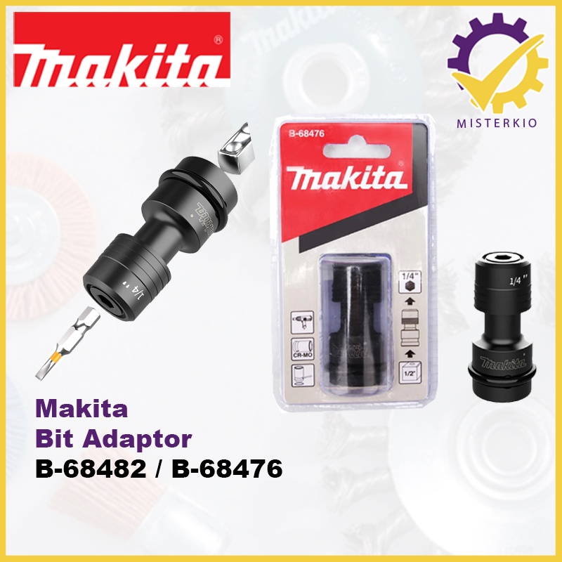 Makita Bit Adaptor - ไดรฟ์สี่เหลี่ยมเป็น Hex - B-68482 / B-68476