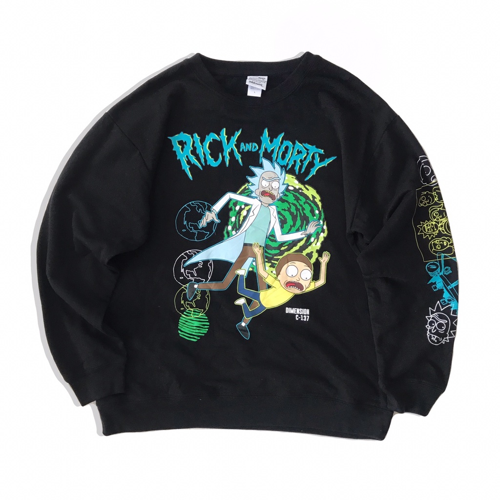 เสื้อแขนยาว Rick and Morty Graphic Pullover Sweatshirt