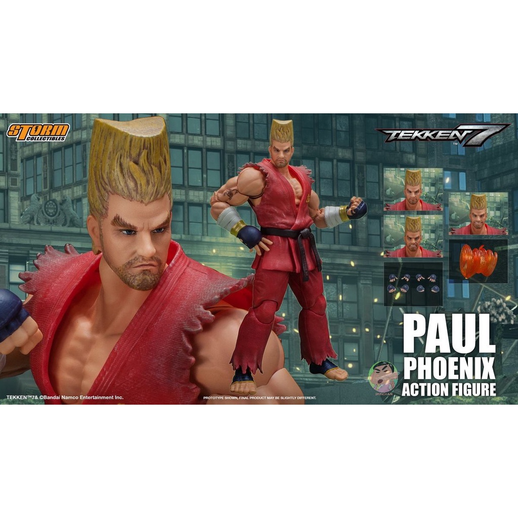 ของเล่นพายุ 1/12 Tekken 7 PAUL Phoenix Action Figure