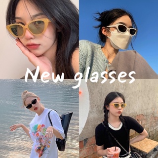 NEW item  glasses แว่นกันแดด cat eye  แว่นกันแดดผู้หญิง แว่นกันแดด 2023 แว่นกันแดดสไตล์ใหม่ สไตล์เกาหลี