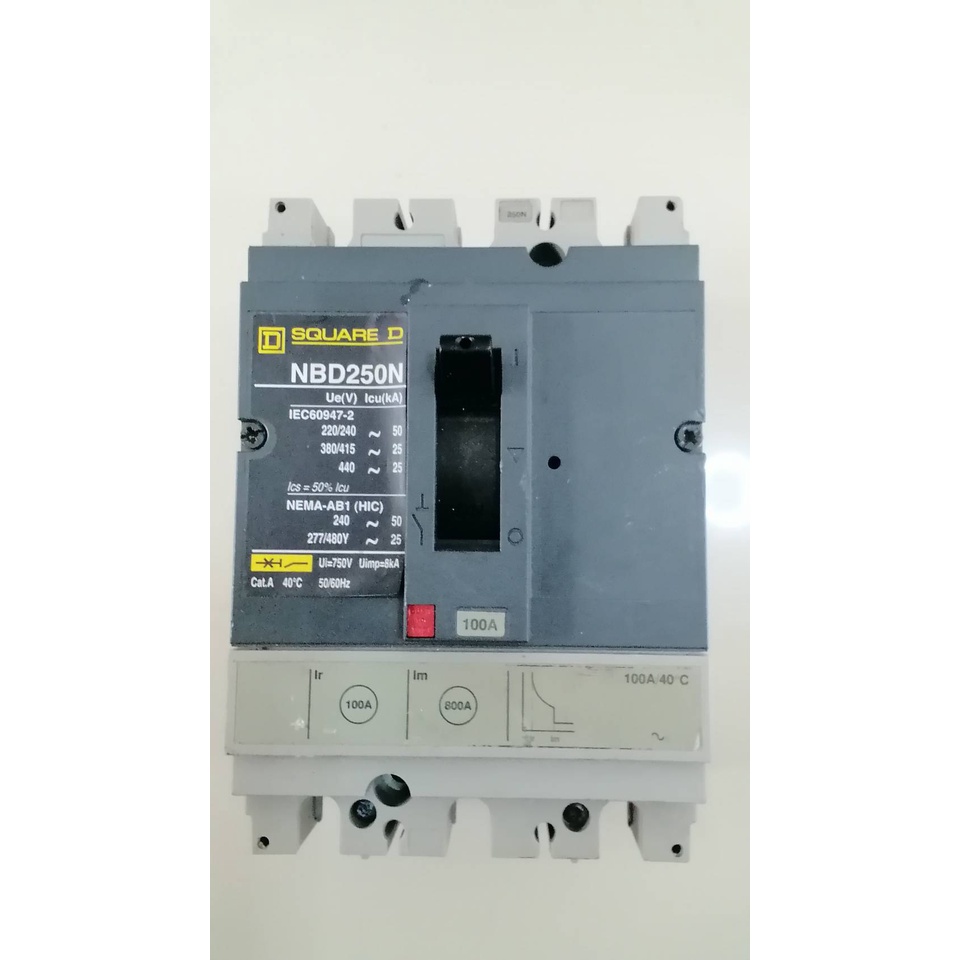 ขาย เมน เบรกเกอร์ Main Breaker สแควร์ดี square D รุ่น NBD250N,NBD 250L 100-125-160 Amp (แอมป์) มือสอ