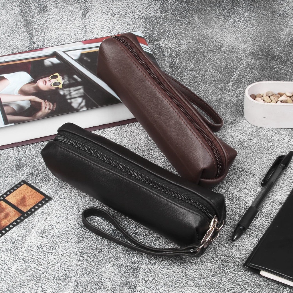 SS59 SYNTHETIC LEATHER WATERPROOF PENCIL CASE