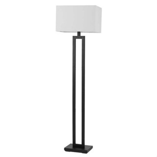 SQUARE FLOOR LAMP BLAK AND WHITE