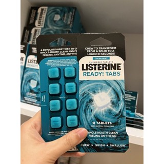 พร้อมส่ง 🛒Listerine Ready! Tabs🌬️น้ำยาบ้วนปากแบบเม็ดเคี้ยว ลดกลิ่นปากได้นานถึง 4 ชั่วโมง ❄️