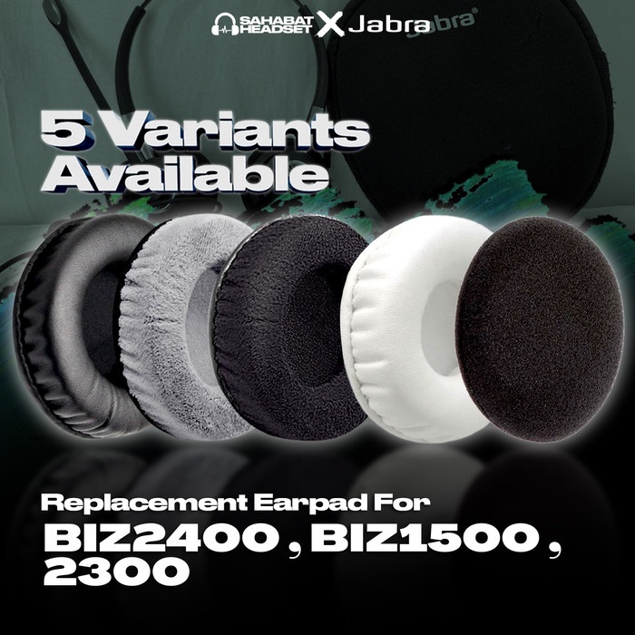 แผ่นรองหูฟัง Earpad Earcup Jabra BIZ2400 BIZ1500 BIZ2300 BIZ 2400 1500