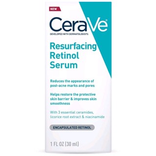 [ของแท้ 100%] CERAVE RESURFACING RETINOL SERUM 1oz. (30ml.)