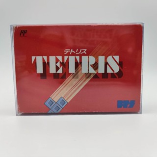 TETRIS ไม่มีคู่มือ ถาดของใหม่ กล่องปานกลาง มีกล่องใสสวมเพื่อเก็บสะสมให้ [Famicom][FC]