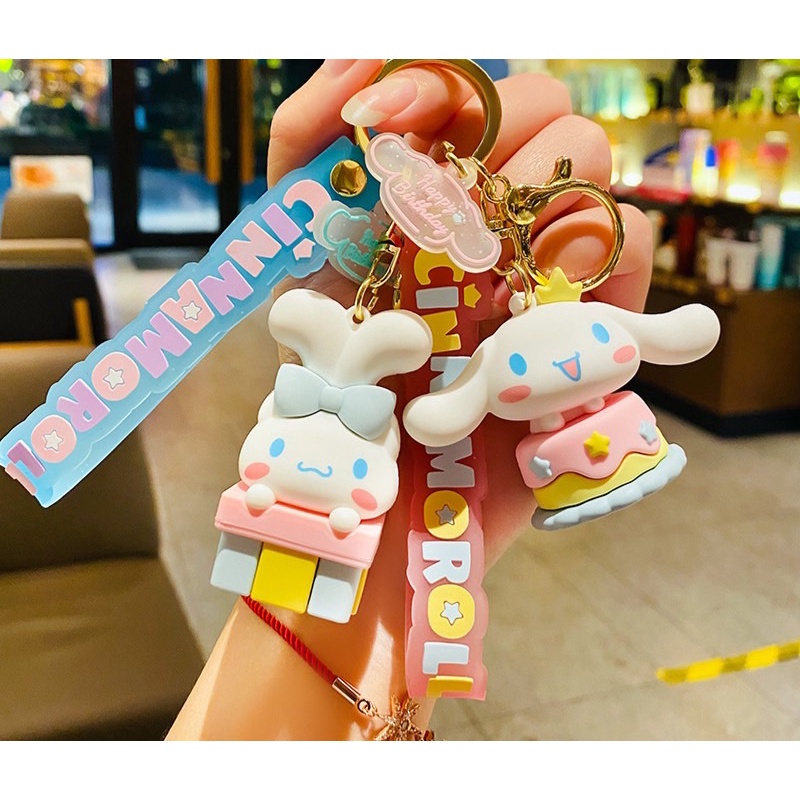 🦄พวงกุญแจ🦄 พวงกุญแจการ์ตูนน่ารักๆ Sanrio ซิลิโคน พวงกุญแจ เค้ก ยูนิคอน น่ารักๆ ✨พร้อมส่ง✨