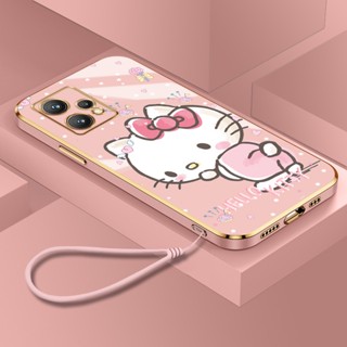 เคสโทรศัพท์มือถือ ลาย Hello Cat น่ารัก สําหรับ OPPO Realme 9 Pro Plus RMX3392 RMX3393 RMX3521 4G