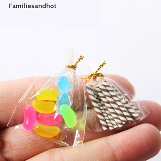 Familiesandhot&gt; ถุงอาหารเรซิ่นจําลอง ขนาดเล็ก สําหรับตกแต่งบ้านตุ๊กตา