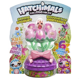 Hatchimals CollEGGtibles Spring Bouquet with 6 Exclusive CollEGGtibles (Style May Vary) Hatchimals CollEGGtibles ช่อดอกไม้ แบบสปริง 6 ช่อ (สไตล์อาจแตกต่างกันไป)