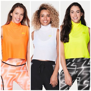 ใหม่ เสื้อผ้าผู้หญิง zumba in motion top z1t00 0184