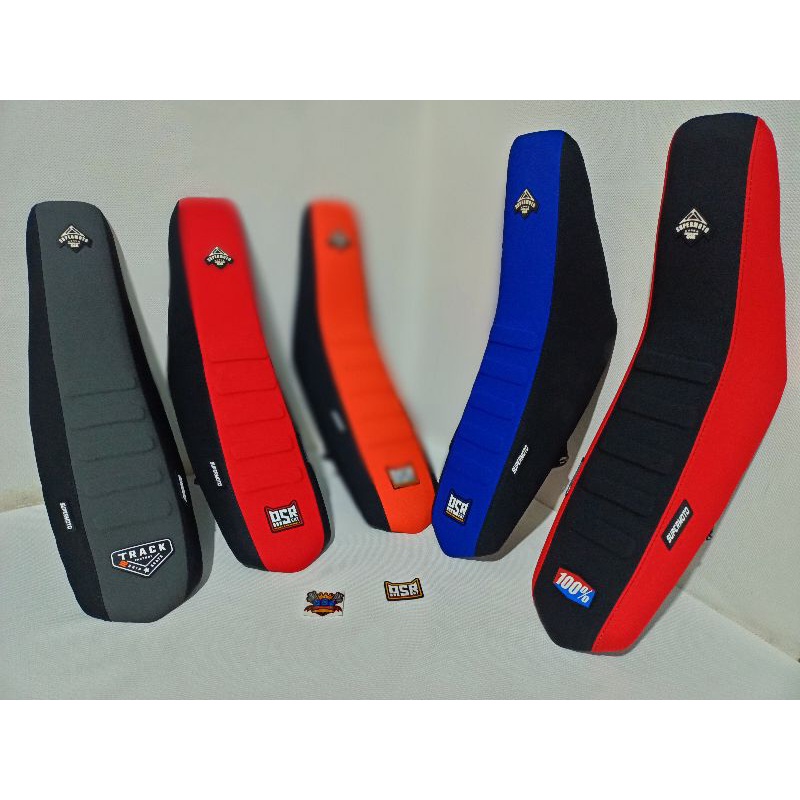 ผ้าคลุมเบาะหนัง supermoto crf klx wr สําหรับที่นั่ง supermoto honda trail และ supermoto