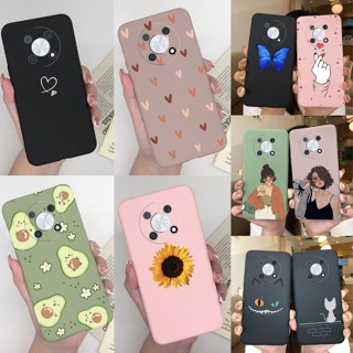 เคสโทรศัพท์มือถือ ซิลิโคนนิ่ม กันกระแทก ลายผีเสื้อ หัวใจ สําหรับ Huawei Nova Y90