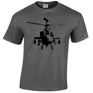 [COD] เสื้อยืดแขนสั้น ลําลอง เนื้อผ้าฝ้าย 100% พิมพ์ลายเฮลิคอปเตอร์ แรมโบ้ Apaicc Thrasher Magazine Flame Ah 64 Ch