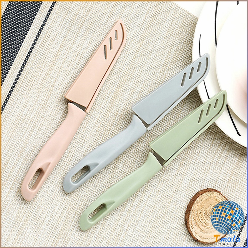Tmala มีด มีดปอกผลไม้ มีดเล็ก มีสแตนเลส มีดหั่น มีดทำครัว มีดพกพา มีดหลากสี Fruit Knife - รูปที่ 5