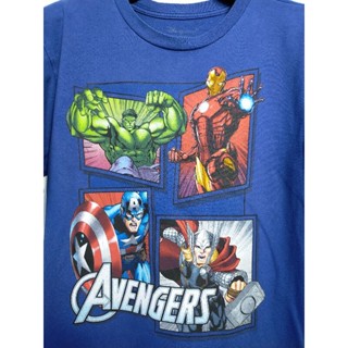 เสื้อยืด มือสอง ลายการ์ตูน Marvel อก 34 ยาว 23