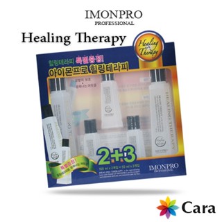 Imonpro Professional HEALING THERAPY SET (160 มล. x 2 ขวด, 50 มล. x 3 ขวด) / ป้องกันผม, ผมเงางาม