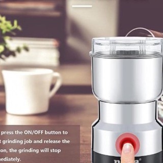 Nima coffee bean grinder เครื่องปั่นบดเมล็ดกาแฟไฟฟ้า ปั่นบดถั่วธัญพืชละเอียดด้วยมอเตอร์ไฟฟ้าขนาดพกพา