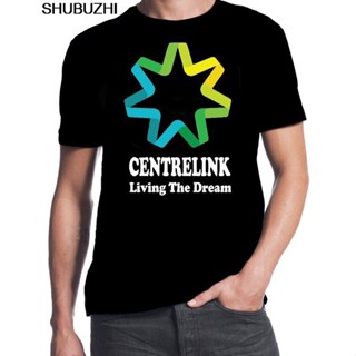 เสื้อยืด พิมพ์ลายโลโก้ Centrelink Living The Dream Funny Aussie Straya Bogan แฟชั่นฤดูร้อน สําหรับใส่ออกกําลังกาย