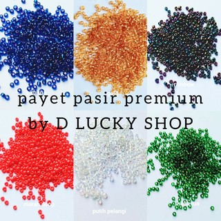 payet pasir mini halus manik size kecil mote aplikasi kebaya gaun bahan craft per 10 gram