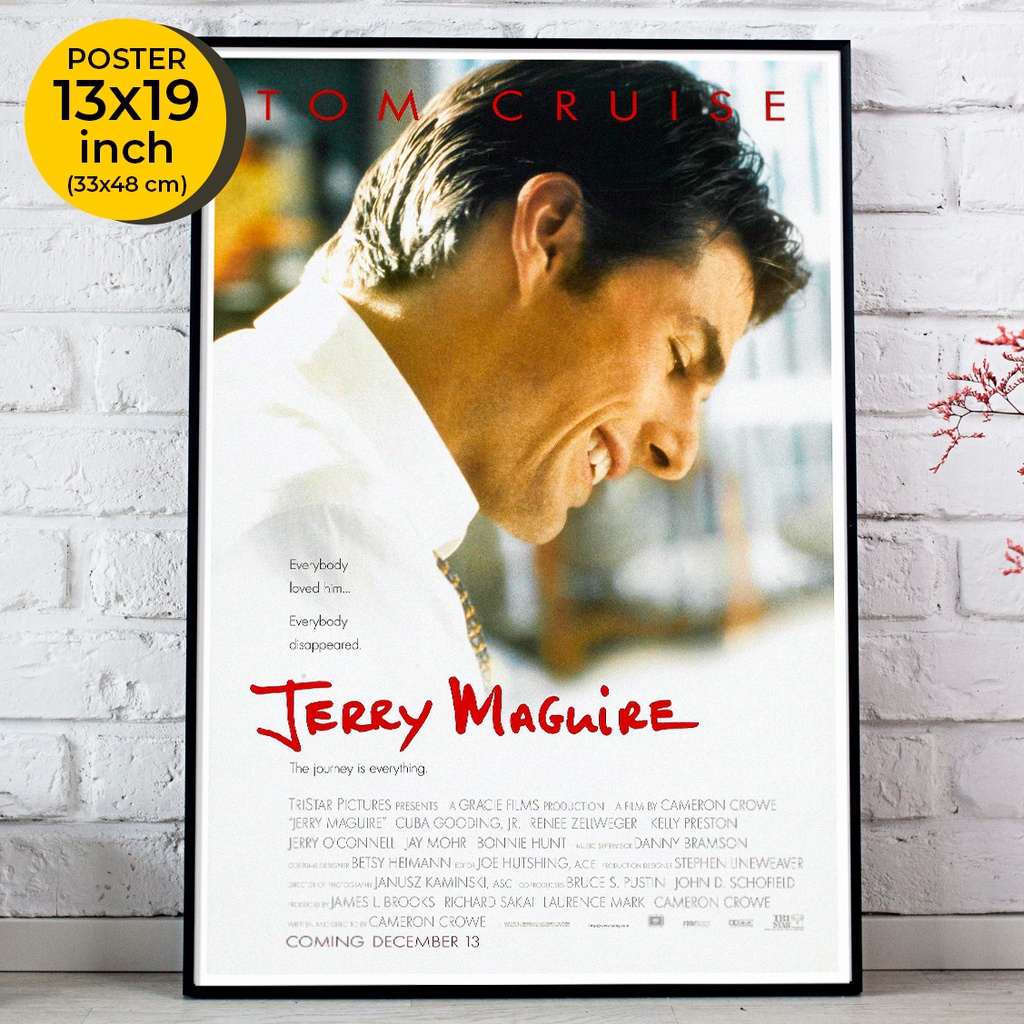 Jerry Maguire Poster (1996)   โปสเตอร์ภาพยนต์ เจอร์รี่ แม็คไกวร์ เทพบุตรรักติดดิน Tom Cruise, Renée 