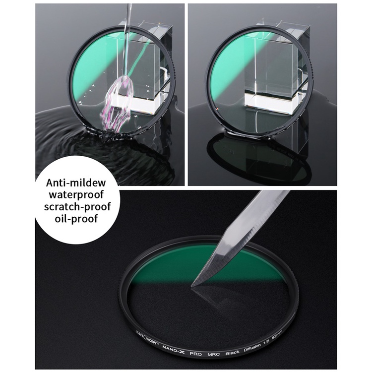 (ประกัน 2 ปี) K&F Nano-X Black Mist Diffusion 1/4 1/8 Special Effects Soft Filter Double Side Multi