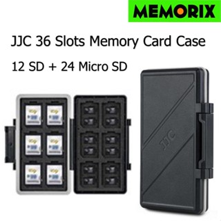 ตลับเก็บเมมโมรี่ การ์ด กล่องเก็บเมมโมรี่ การ์ด JJC 36 Slots Memory Card Case Holder (12 SD +24 Micro SD)