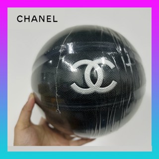 Chanel ใหม่ กระเป๋าบาสเก็ตบอล หนัง PU ทรงกลม สีดํา 2023