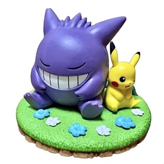 Pokemon Pikachu &amp; Gengar Figure Relaxing Time Banpresto  #โปเกม่อน