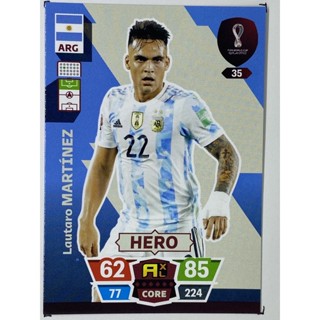 การ์ดนักฟุตบอล Lautaro Martinez ฟุตบอลโลก world cup 2022 การ์ดสะสม argentina การ์ดนักเตะ อาร์เจนตินา