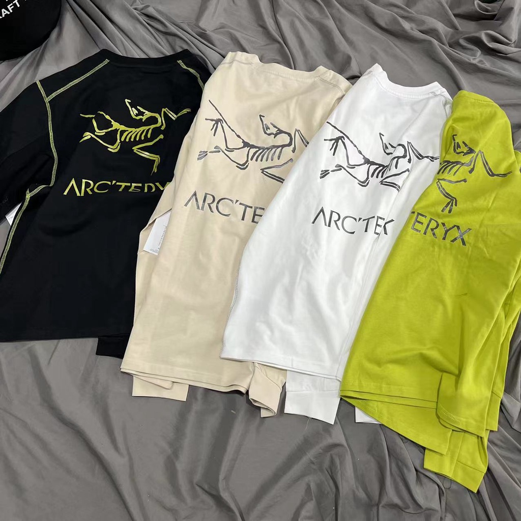 Arc'teryx Archaeopteryx เสื้อยืดแขนยาว ผ้าฝ้ายแท้ ทรงหลวม ขนาดใหญ่ สําหรับผู้หญิง