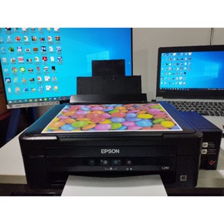 EpsonL210พร้อมใช้งานสีออกครบ100%ประกันร้าน30