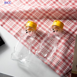 BI 1pc 230ml Plastic Squeeze Condiment Bottles Bear Shape Honey Sauce Mustard Jam Dispenser CC