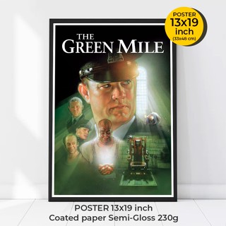 The Green Mile Poster (1999)ปาฏิหาริย์แดนประหาร Michael Clarke Duncan, Tom Hanks ปาฏิหาริย์แดนประหาร ภาพขนาด 33x48 cm