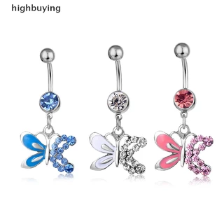 [การซื้อสูง] เหล็กผ่าตัดปุ่มท้องแหวนสะดือโนมบิลท้องแหวนดอกไม้คริสตัลสะดือแหวนแฟชั่นร่างกายบาร์ร่างกายท้องเครื่องประดับหุ้นใหม