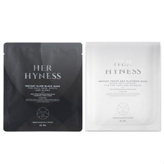 HER HYNESS INSTANT YOUTH AOX PLATINUM MASK / INSTANT GLOW BLACK MASK (1 SHEET) 8859572800035 / 8859572800059