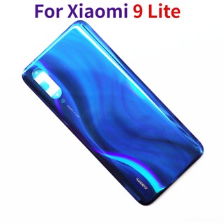 สําหรับ Xiaomi Mi 9 Lite ฝาหลังกระจก ของแท้ , เคสแบตเตอรี่ แบบแข็ง เปลี่ยนได้, ฝาครอบด้านหลัง