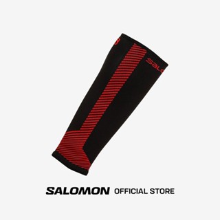 SALOMON SPEED CALF SOCKS สี BLACK-MATADOR ถุงเท้า Unisex ถุงเท้ารัดน่อง ถุงเท้ารัดกล้ามเนื้อ