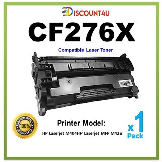 Discount4u .. ตลับหมึกเลเซอร์เทียบเท่า CF276X / 76X  / 276X HP Laserjet M404 HP Laserjet MFP M428