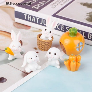 [little.coconut] มะพร้าวจิ๋ว รูปกระต่าย สําหรับตกแต่งสวน DIY 7 ชิ้น