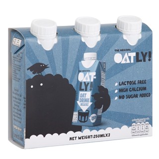 นมข้าวโอ๊ต ดีลักซ์ Oatly 3x250ml