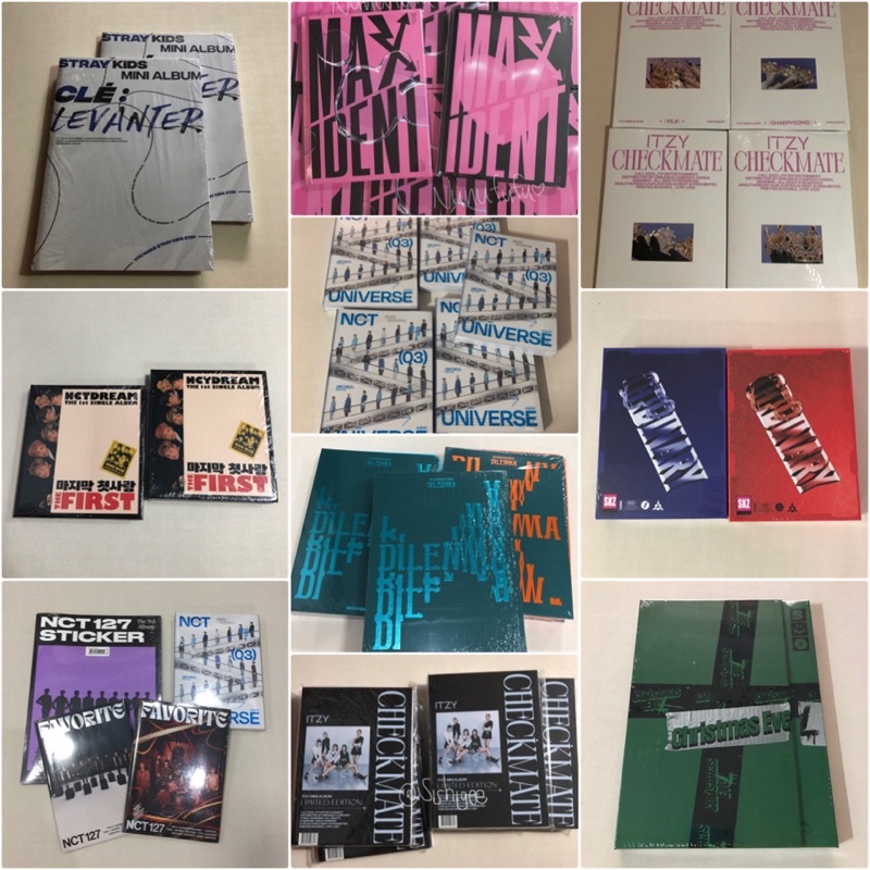อัลบั้มสุ่ม อัลบั้มเต็มไม่แกะ คละวง ex. NCT GOT7 ENHYPEN BLACKPINK TWICE ITZY STRAY KIDS TXT CIIPHER