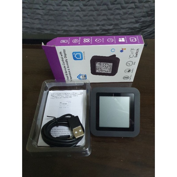 Tuya 4 in 1 WiFi, IR Remote, Temp. and Humi. Sensor มีหน้าจอ LCD ในตัว รุ่น S09 รองรับการสั่งงานผ่าน