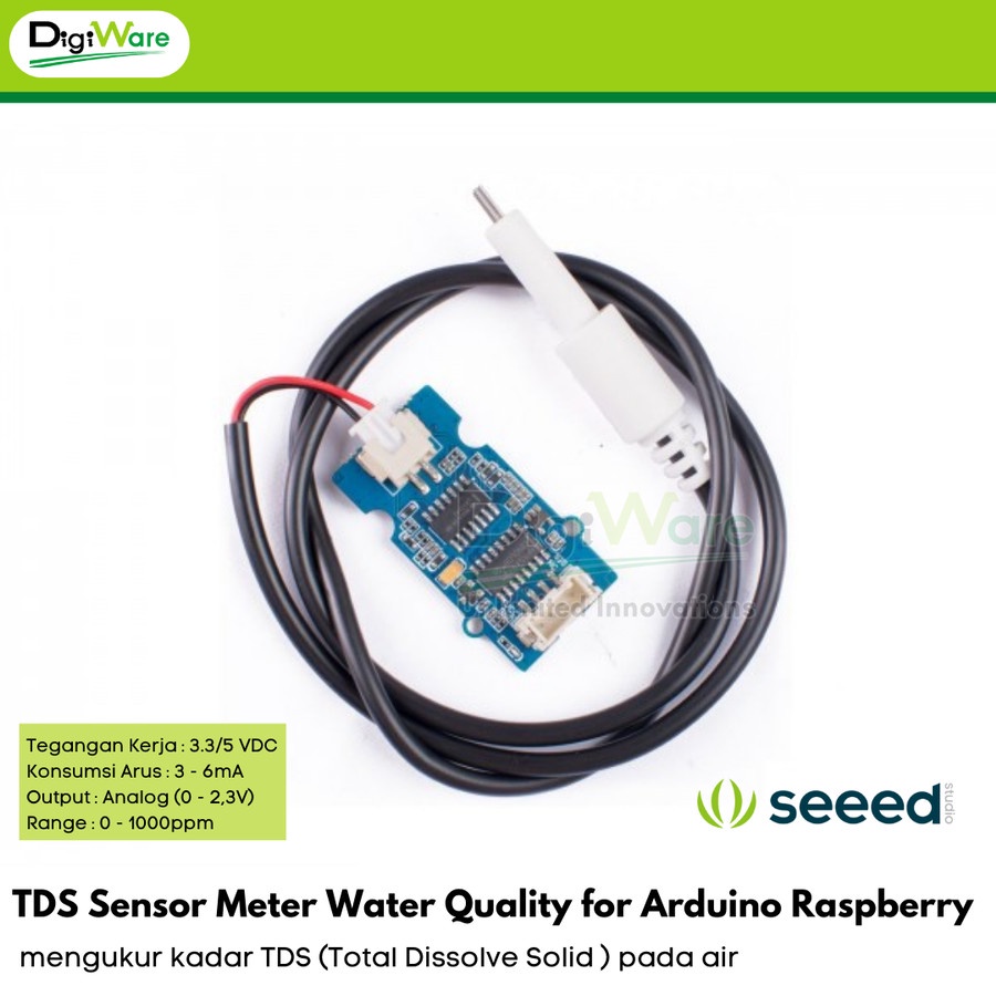 TDS Sensor Meter น้ําคุณภาพรวมละลาย Solids Grove