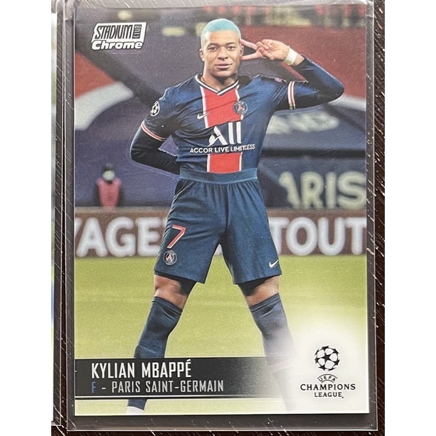 Mbappe, Base Card, 2020-21 Topps Stadium Club Chrome